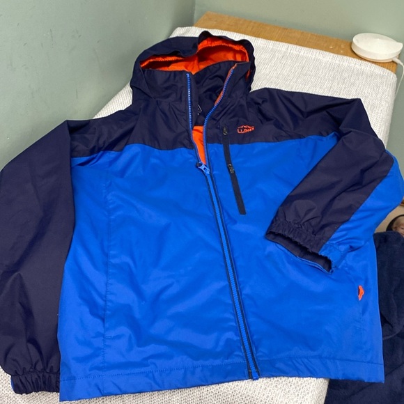 L.L.Bean Outer Shell Jacket Water Resistant Size 14-16 - Picture 1 of 10